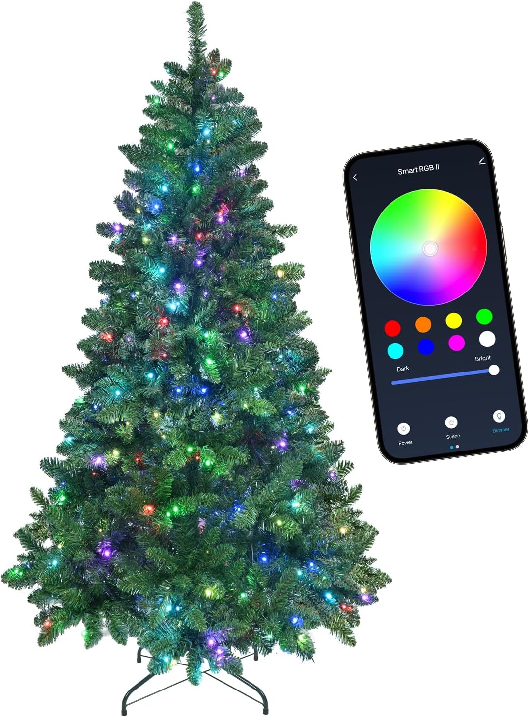 7ft Prelit App Controlled Christmas Tree